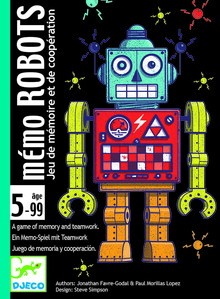 MEMO ROBOTS - JUEGO DE CARTAS. DJECO