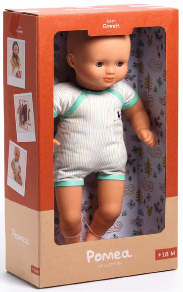 Muñeco bebé asiático con cuerpo blando 32 cm